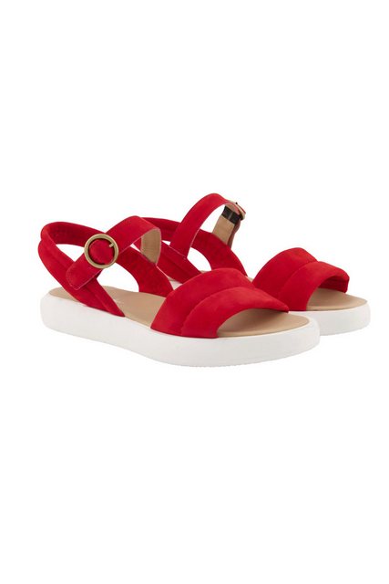 Bild von Große Größen Leder-Sandaletten, Damen, rot, Größe: 40, Leder, Ulla Popken
