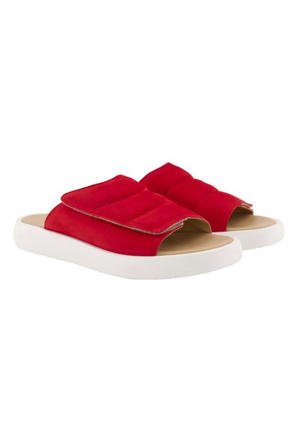 Bild von Große Größen Leder-Pantoletten, Damen, rot, Größe: 38, Leder, Ulla Popken