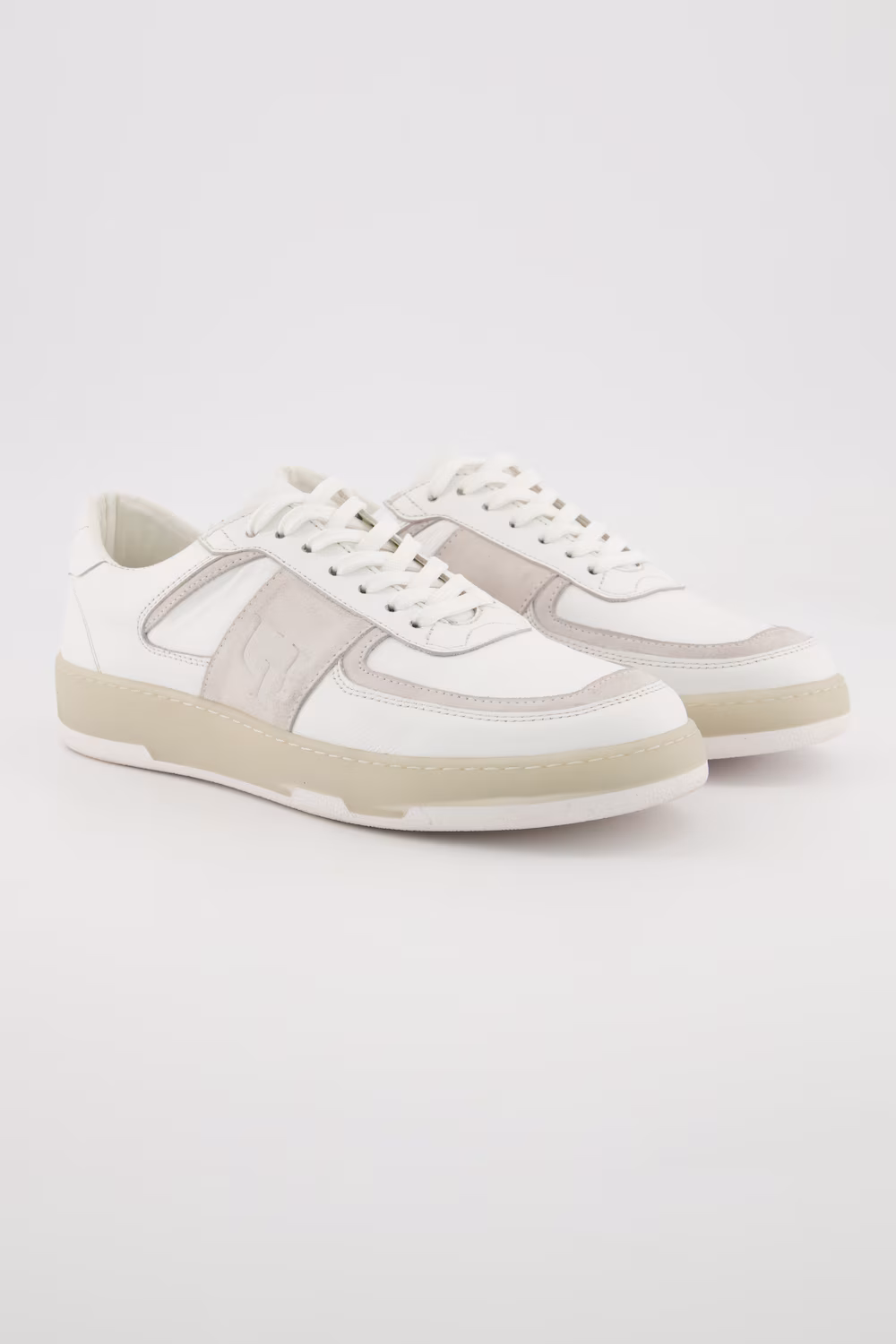 Bild von Große Größen Leder-Sneaker, Damen, weiß, Größe: 44, Leder, Ulla Popken