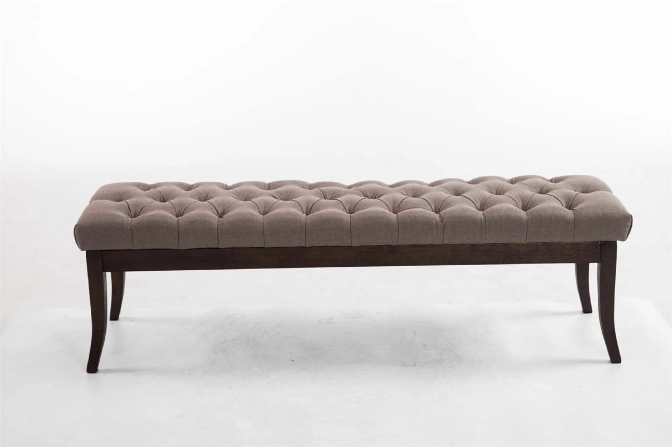 Bild von TPFLiving Sitzbank Romeo 150 cm - Polsterbank im Chesterfield Design (Kunstleder Sitzbank mit stabilem Holzgestell, 1-St), Maße (HxBxT): 46 x 150 x 38 cm - Gewicht: 22 kg