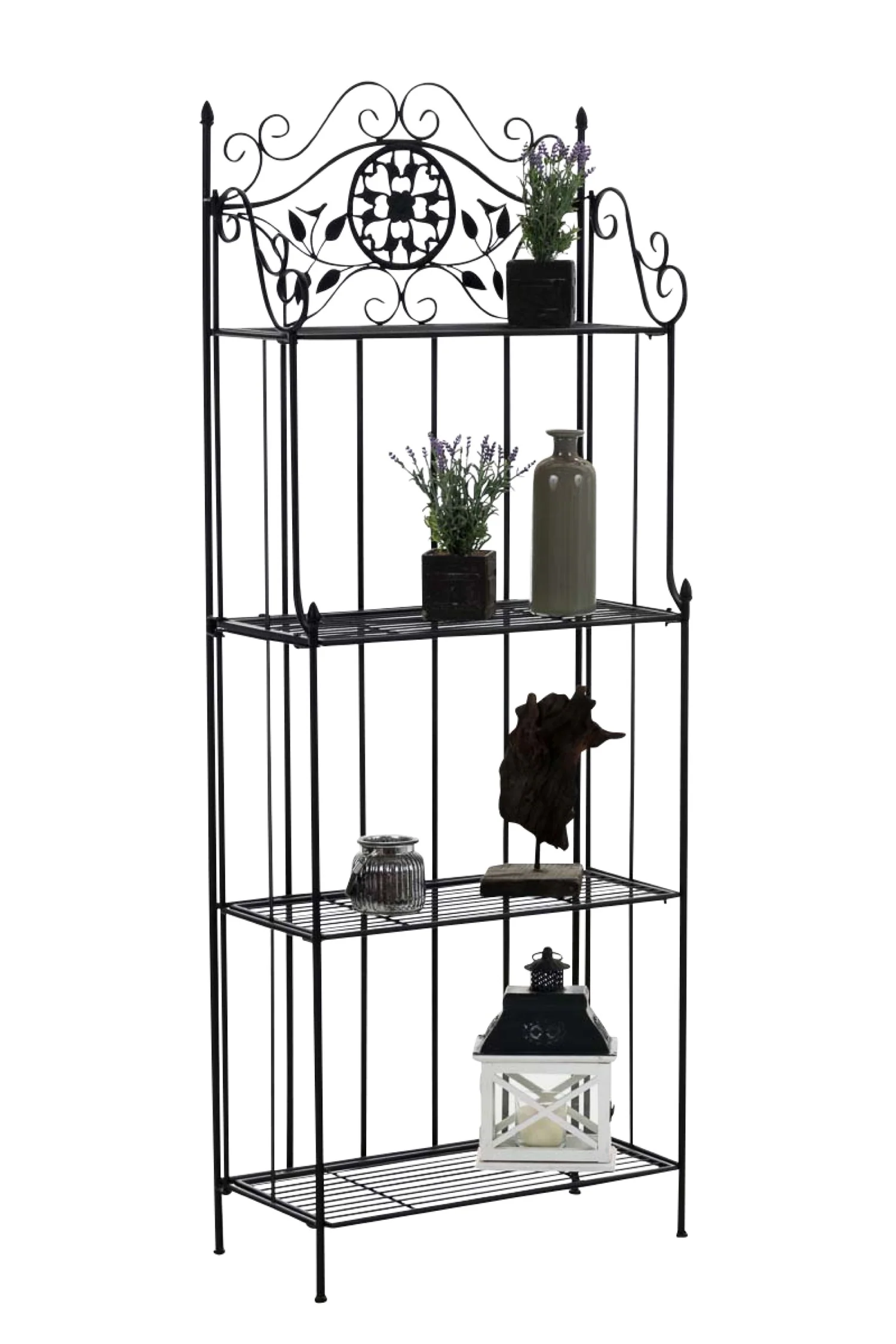 Bild von TPFGarden Standregal Florenz - Blumenständer - 4-stöckiges Pflanzenregal, Blumenregal - Pflanzengestell, Pflanzenständer mit den Maßen (HxB xT): 175 x 66 x 32 cm