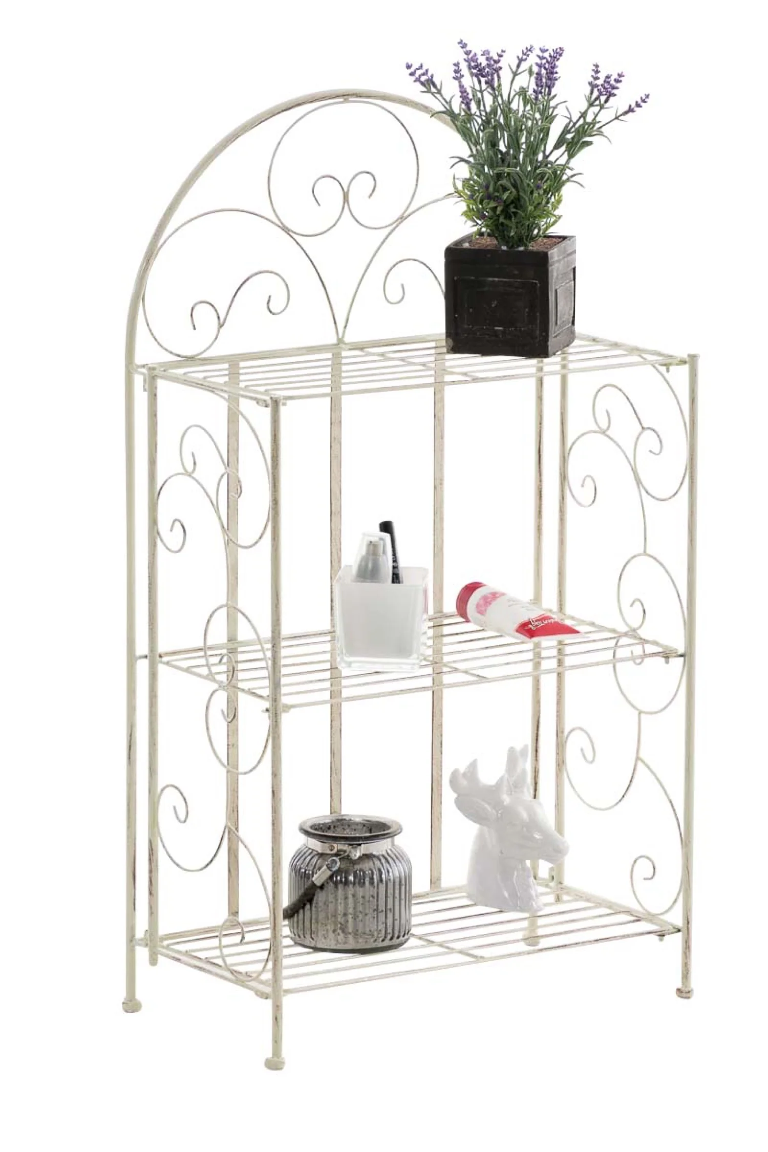 Bild von TPFGarden Standregal Rosi - Blumenständer - 3-stöckiges Pflanzenregal, Eckregal - Blumenregal - Pflanzengestell, Pflanzenständer mit den Maßen (HxB xT): 81,5 x 45,5 x 24 cm