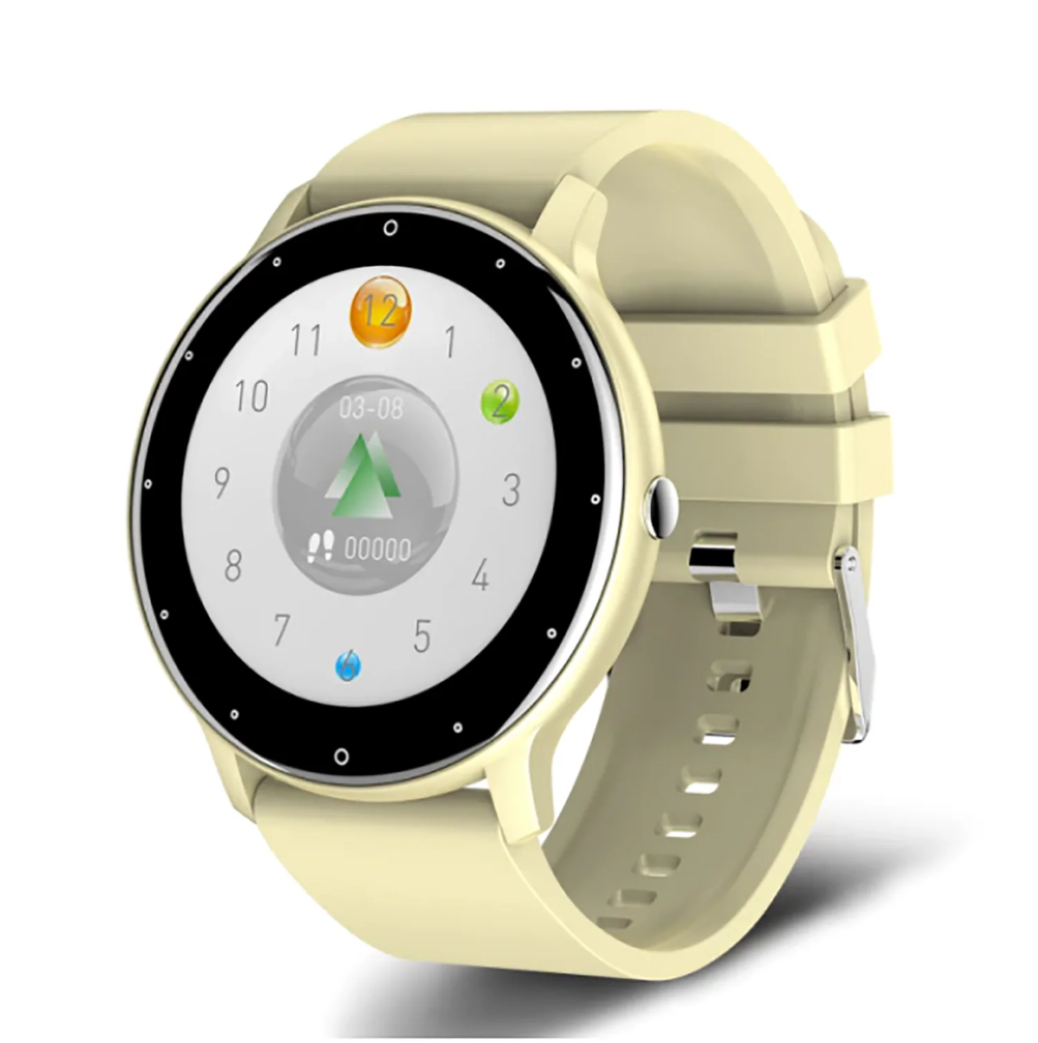 Bild von TPFNet Smart Watch / Fitness Tracker IP67 - Android & IOS - verschiedene Farben - Gelb