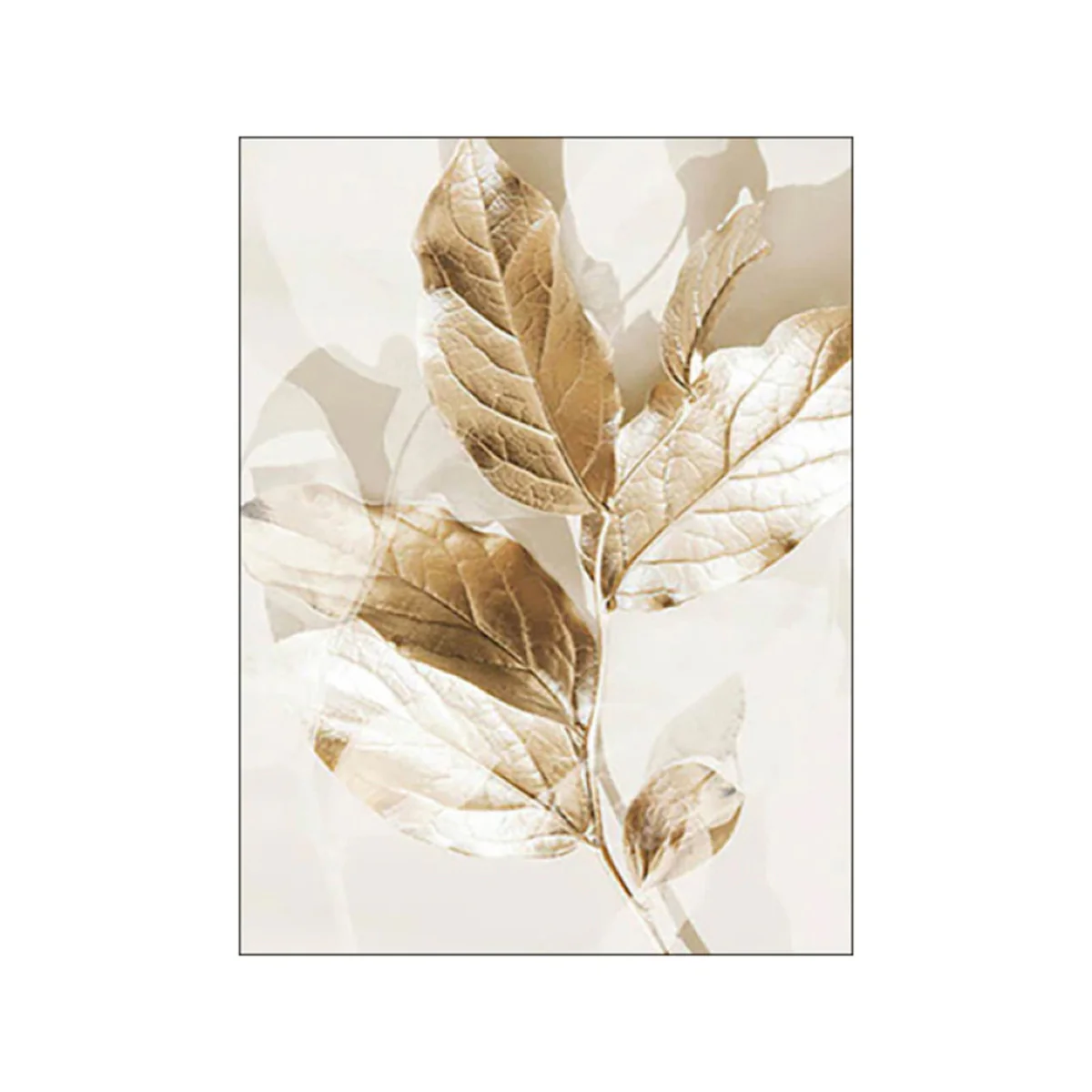 Bild von TPFLiving Gold Luxus Poster Leinwand verschiedene Größen - ohne Rahmen - Modell TPFL-LW-04-MC - 21x30cm