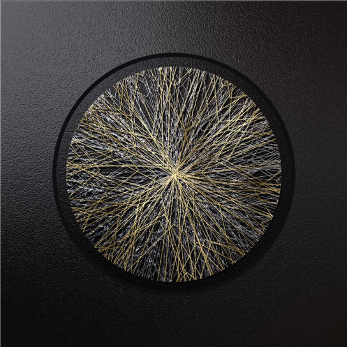 Bild von TPFLiving Kunstdruck auf Leinwand / Abstrakt Gold Schwarz / 6 Motive in 5 Größen - ohne Rahmen - Modell TPFL-LW-20-MB - 40x40cm