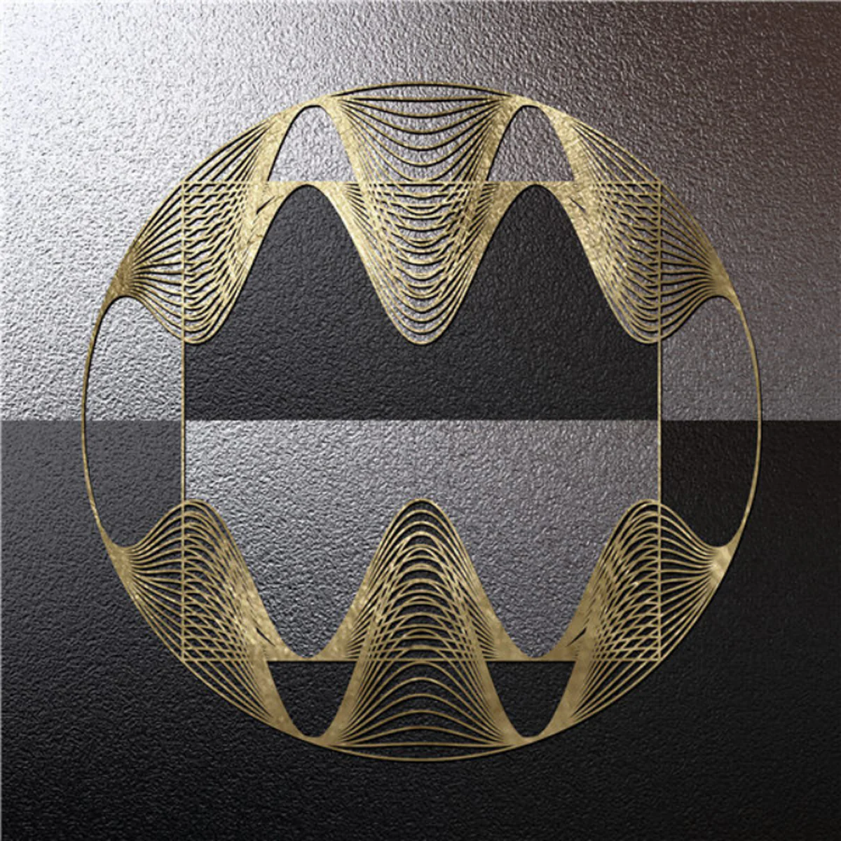 Bild von TPFLiving Kunstdruck auf Leinwand / Abstrakt Gold Schwarz / 6 Motive in 5 Größen - ohne Rahmen - Modell TPFL-LW-20-ME - 20x20cm