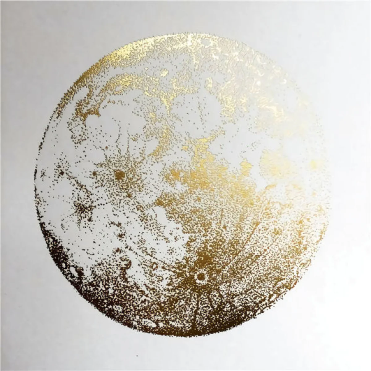 Bild von TPFLiving Kunstdruck auf Leinwand / Abstrakt Gold Schwarz / 20 Motive in 5 Größen - ohne Rahmen - Modell TPFL-LW-21-MF - 60x60cm