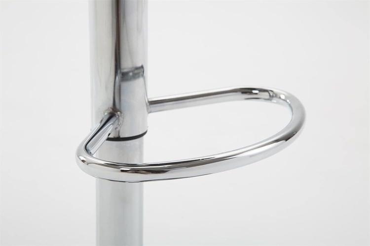 Bild von TPFLiving Barhocker Shangrila Gestell Metall in Chromoptik Stoff - Blau