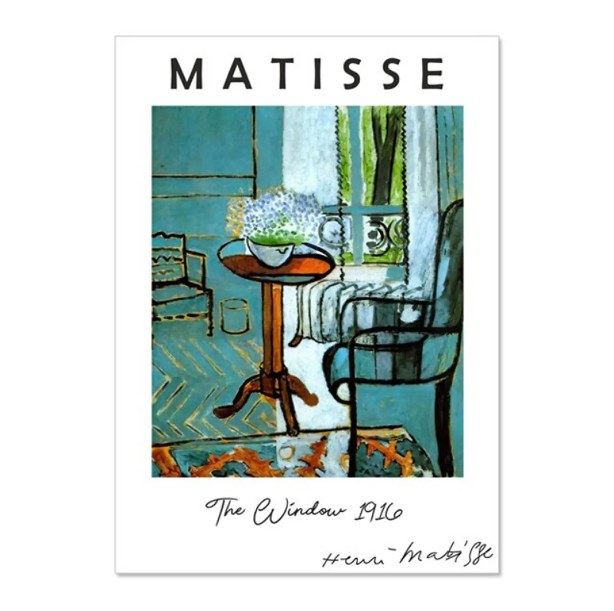 Bild von TPFLiving Poster Leinwand / Henri Matisse - Retro Landschaften und Stilleben - / Verschiedene Größen - OHNE Rahmen - Modell TX2380D - 50x75cm