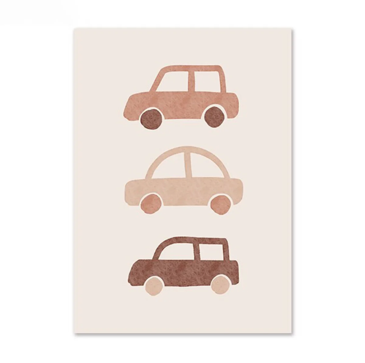 Bild von TPFLiving Poster Leinwand / Love you forever - Einhorn, Buchstaben, Autos für Kinderzimmer - / Verschiedene Größen - OHNE Rahmen - Modell I - 40x50cm