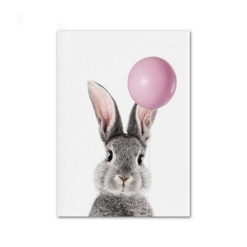 Bild von TPFLiving Kunstdruck Poster ohne Rahmen - Tiermotive für Kinderzimmer