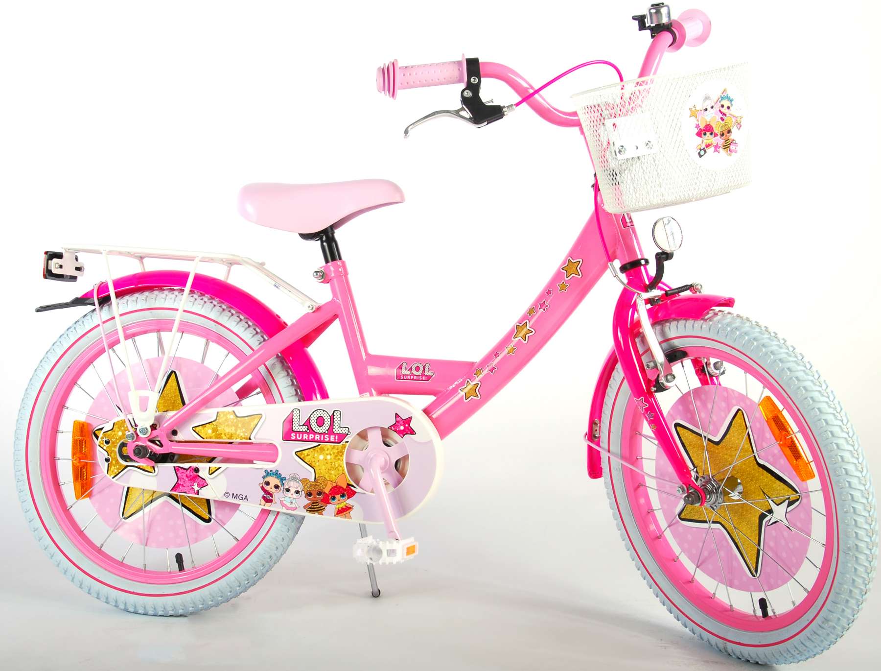 Bild von TPFSports Kinderfahrrad Volare LOL Surprise 18 Zoll mit 2x Handbremse, 1 Gang, (Mädchen Fahrrad - Rutschfeste Sicherheitsgriffe), Kinder Fahrrad 18 Zoll mit Ständer Laufrad Mädchen Kinderrad