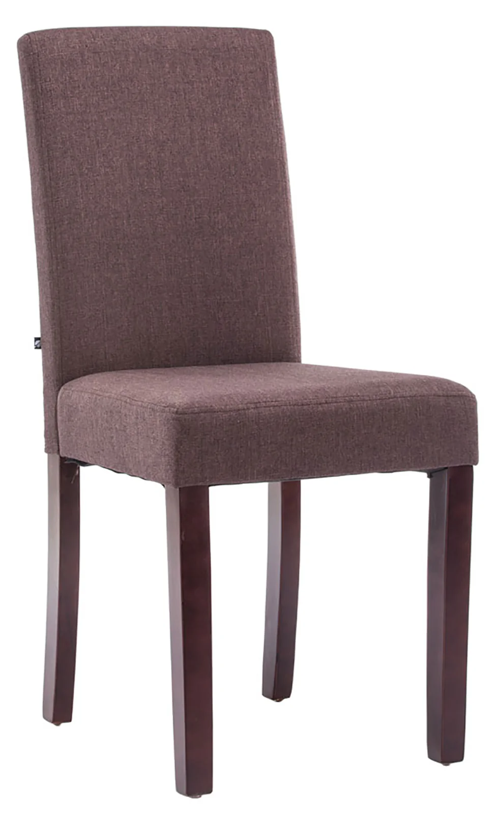 Bild von TPFLiving Esszimmerstuhl Ines Stoff Gestell Holz Cappuccino - Braun