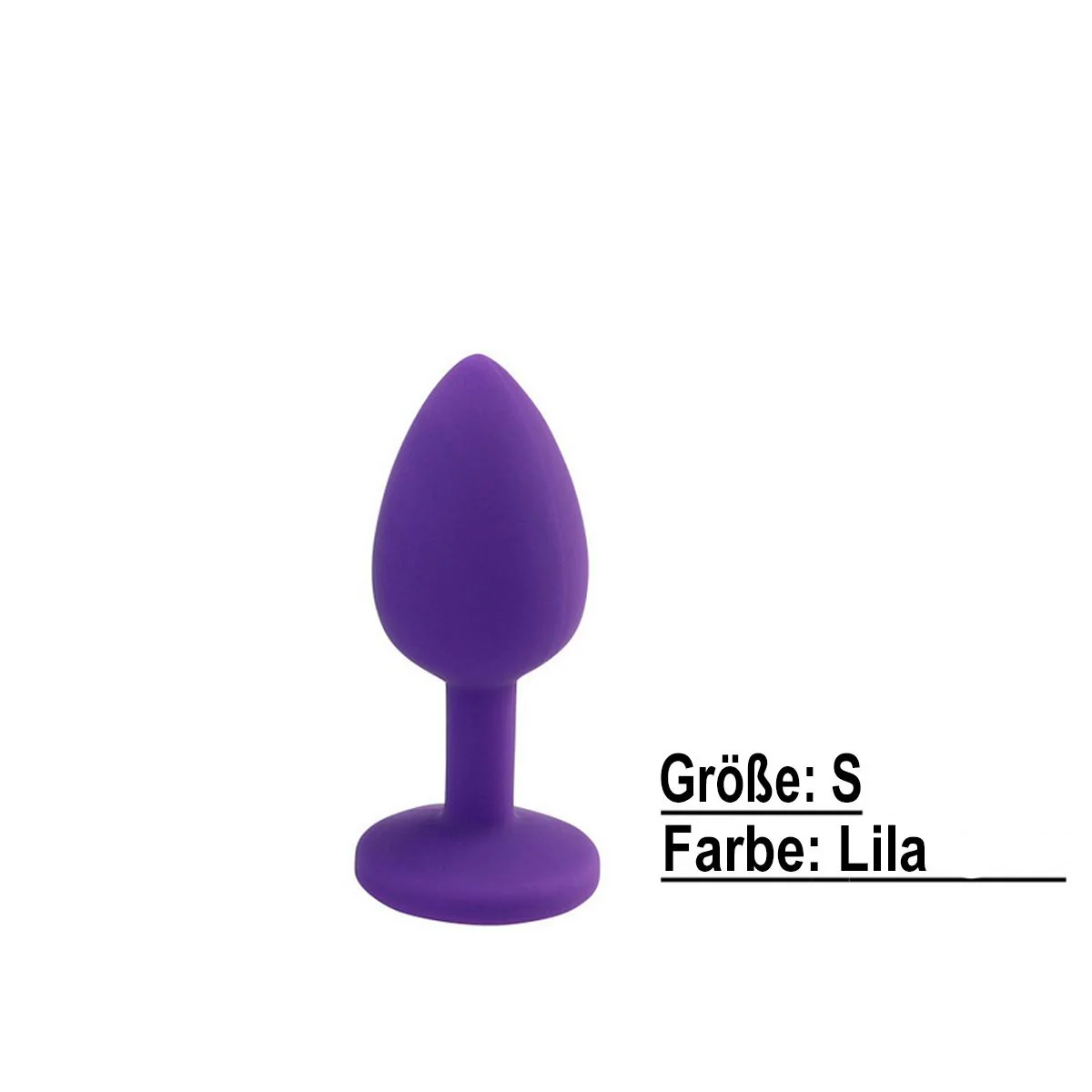 Bild von TPFSecret Juwel Analplug für Männer und Frauen - mit Schmuckstein - verschiedene Größen und Farben - Violett / 2.8 cm