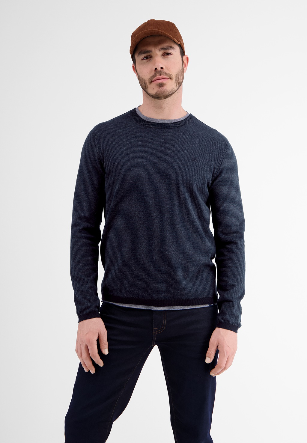 Bild von LERROS Strickpullover "LERROS Gestreifter Strick-Longsleeve"