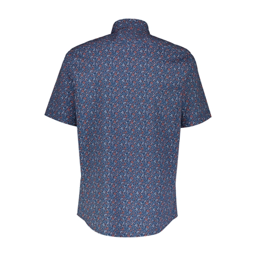 Bild von Lerros Herren 1/2 Arm Hemd vintage blue flower L