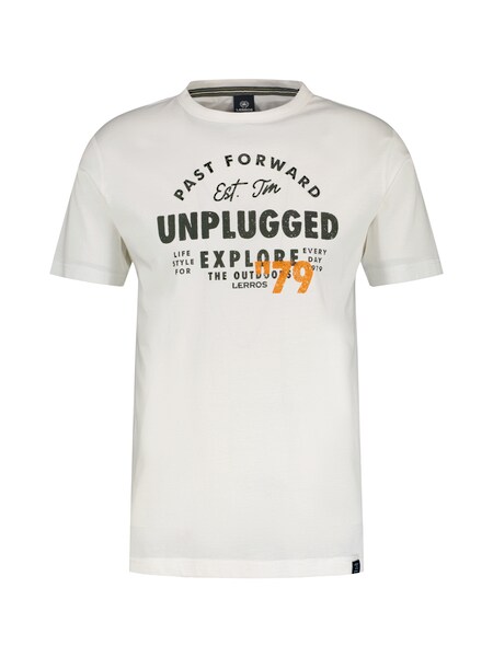 Bild von LERROS T-Shirt »LERROS T-Shirt mit Brustprint, unifarben«