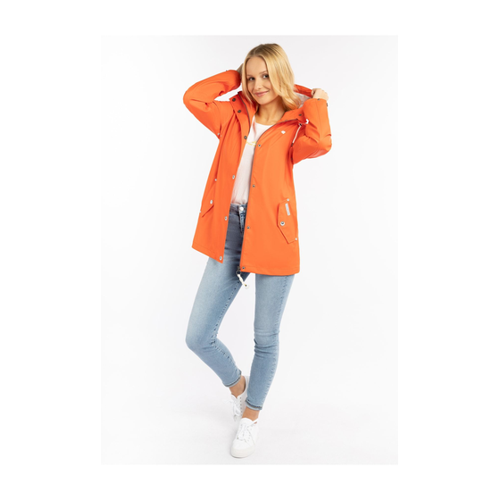 Bild von Schmuddelwedda Regenjacke Orange Parka für Damen - 2XL