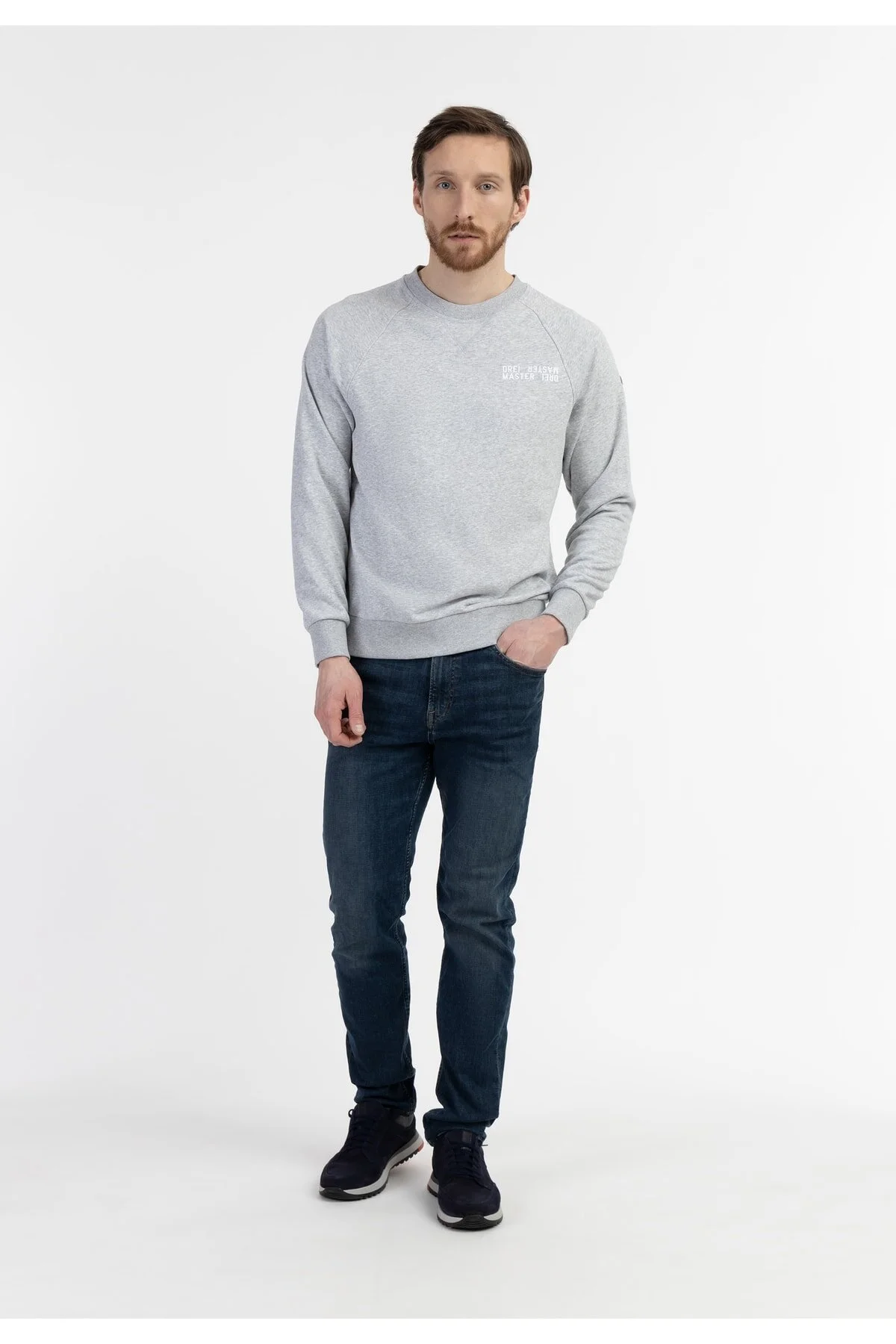 Bild von Dreimaster Sweatshirt Grau Regular Fit für Herren - XL