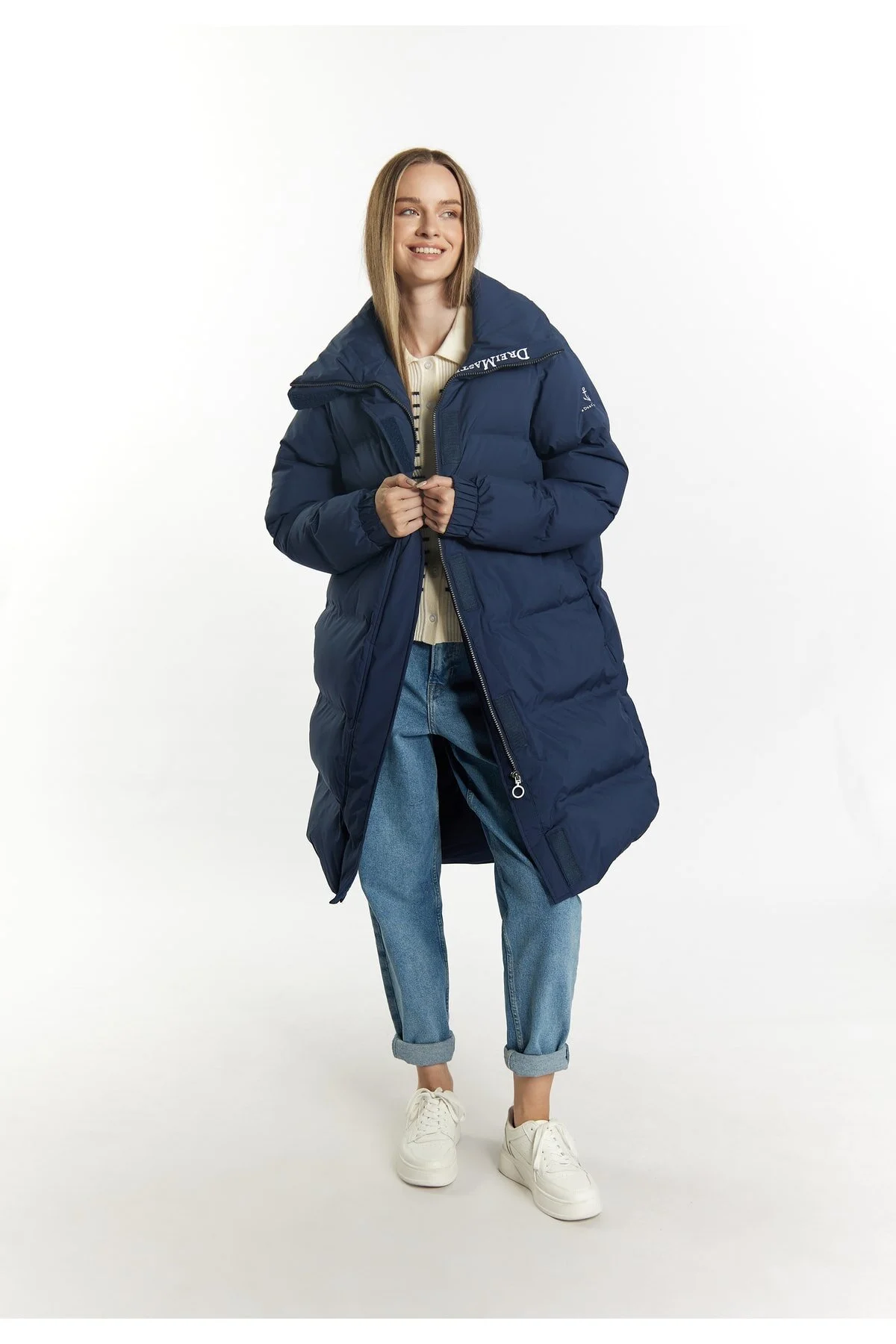 Bild von Dreimaster Winterjacke Blau Parka für Damen - XL