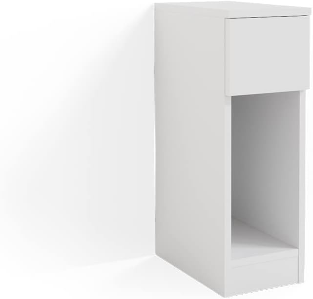 Bild von Vicco Nachtschrank Nachttisch Beistelltisch Enton Weiß Kommode Schublade 2er Set