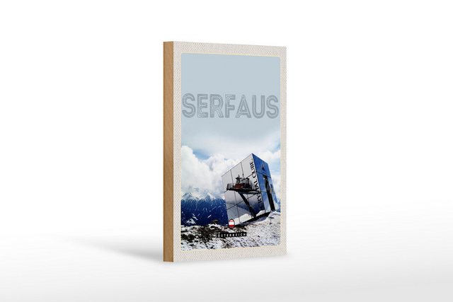 Bild von Femer GmbH Wanddekoobjekt Reise 12x18 cm Serfaus Österreich Schnee Winterzeit (1 St)
