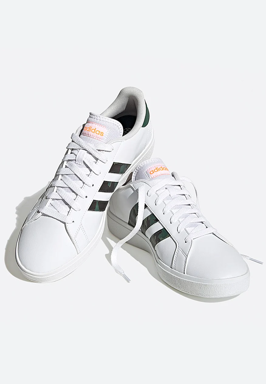 Bild von Adidas - Grand Court Base 2.0 Ftwwht/Ftwwht/Scrora - Schuhe - Weiß - EU 46 - Synthetic/Textile/Gummi,Kunstleder