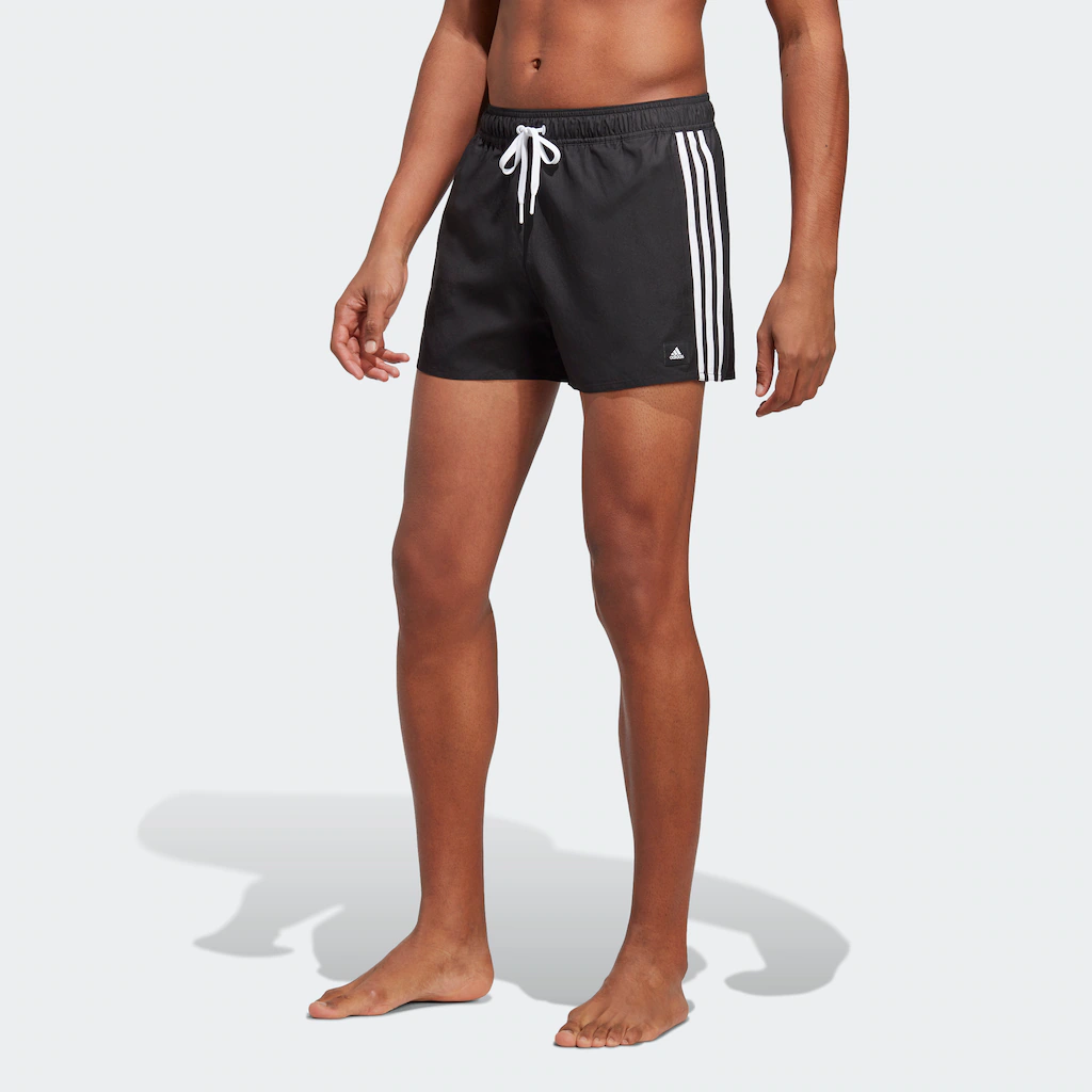Bild von adidas Herren 3-Stripes CLX Very-Short-Length Swim Shorts, Black/White, 4XL