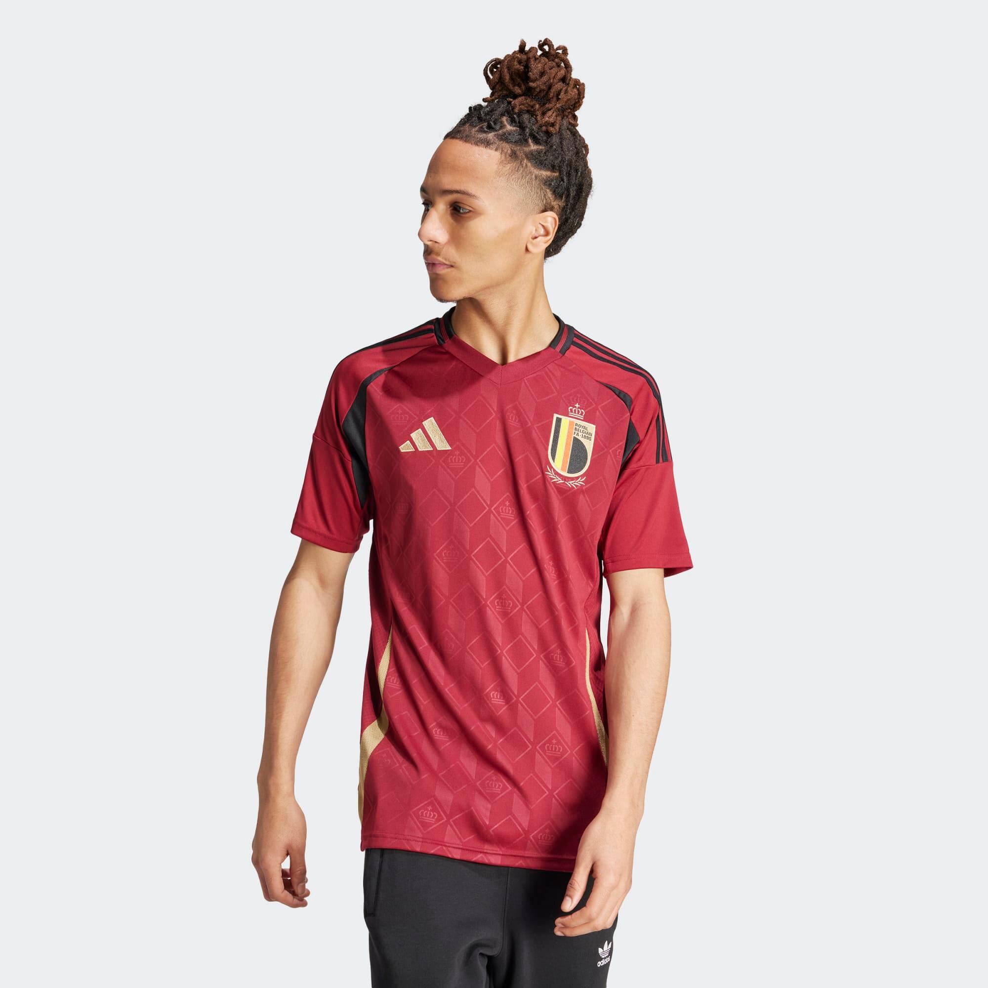 Bild von Adidas Belgium 24 Home Herren Trikots/Replikate - Lila - Größe: S - Baumwoll-Canvas - Foot Locker
