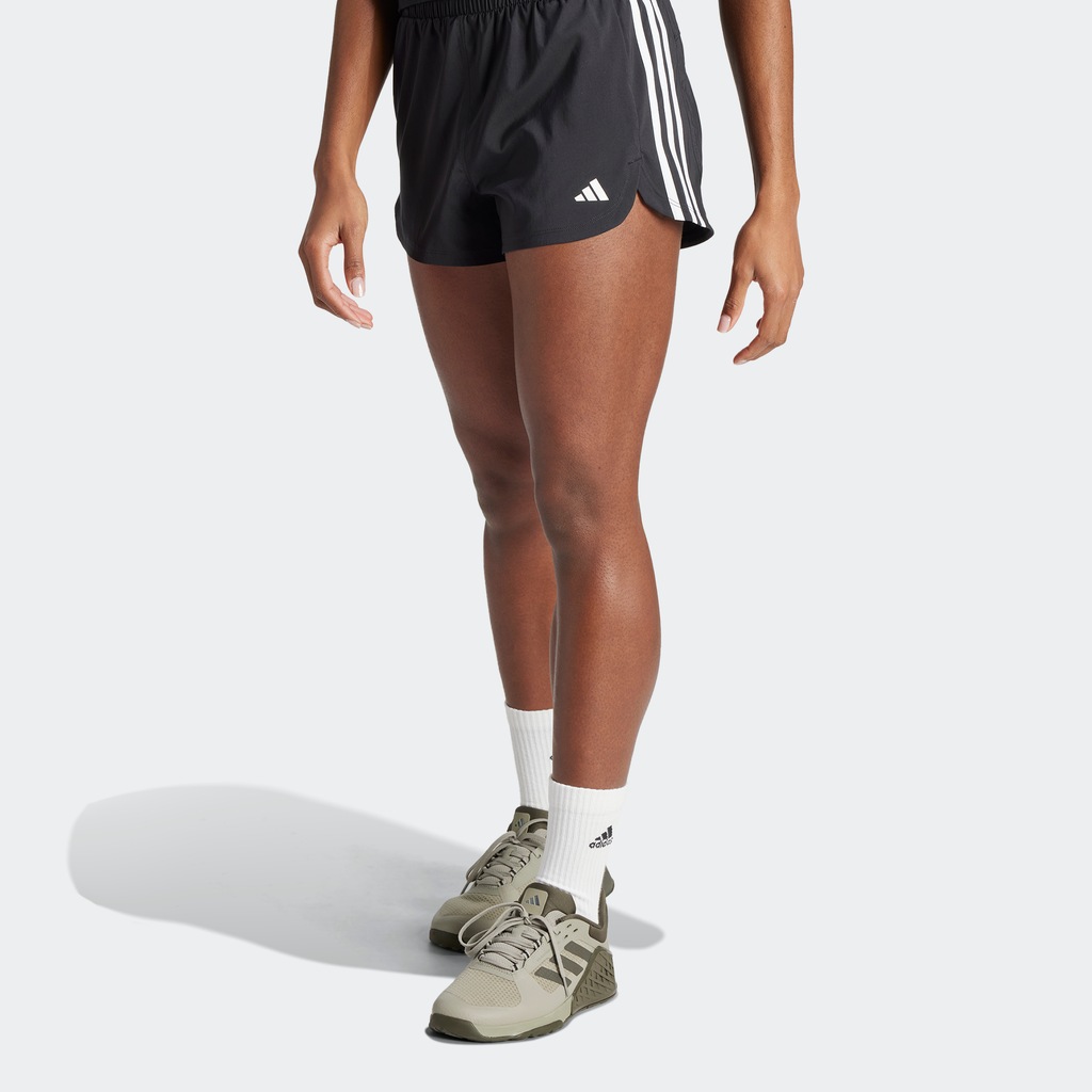 Bild von adidas Pacer Woven High Shorts Damen in schwarz, Größe: S