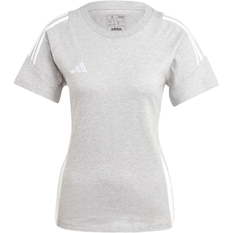 Bild von adidas Tiro 24 Sweat Fußball-Trainingsshirt Damen IR9355 - medium grey heather/white XXS