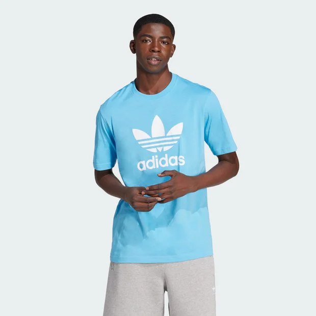 Bild von Adidas Trefoil Herren T-Shirts - Blau - Größe: S - Baumwoll-Jersey - Foot Locker