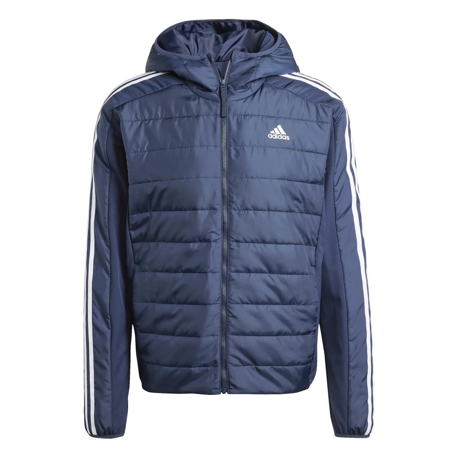 Bild von adidas Steppjacke, Kapuze, Stehkragen, für Herren, blau, XXL