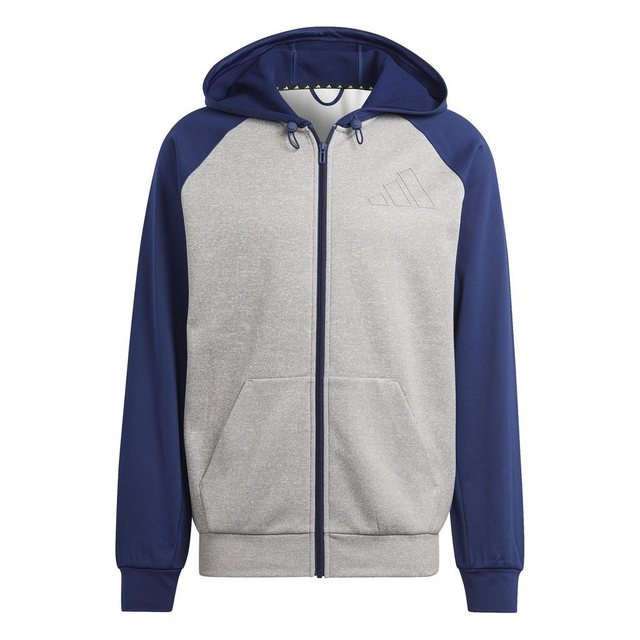 Bild von adidas Performance Kapuzensweatshirt M GG BL FZ HD MGREYH/DKBLUE