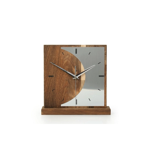 Bild von Kreative Feder Designer-STANDUHR „Silvermoon“ – Elegante und stilvolle Tischuhr