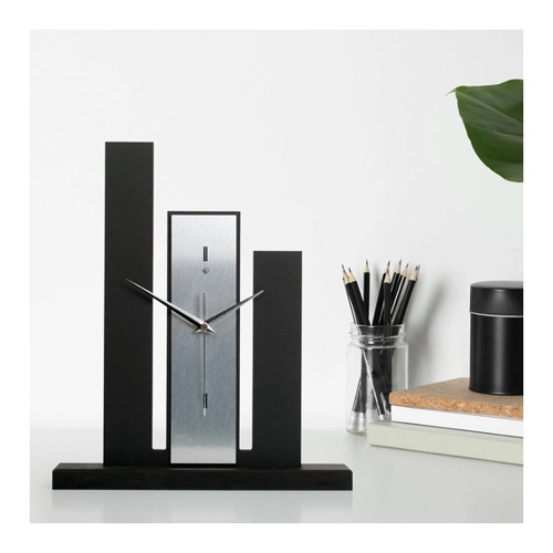 Bild von Kreative Feder Designer-Standuhr „Stairs“ aus Holz
