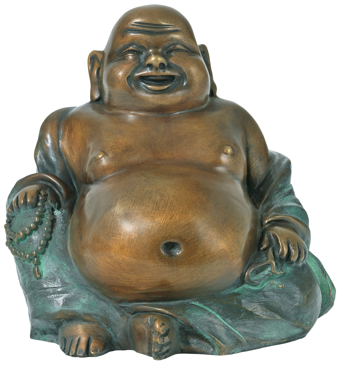 Bild von Skulptur 'Happy Buddha', Bronze