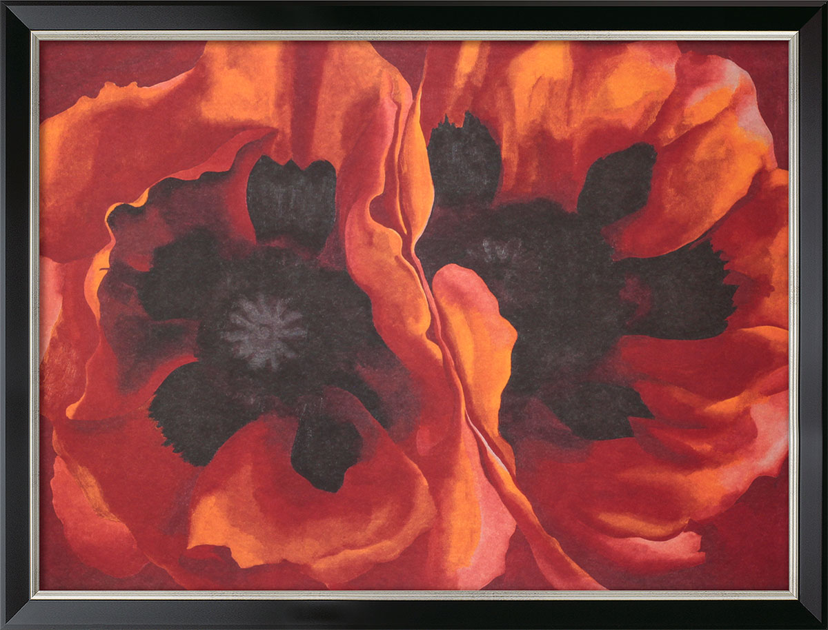 Bild von Georgia O'Keeffe: Bild 'Oriental Poppies' (1927), gerahmt