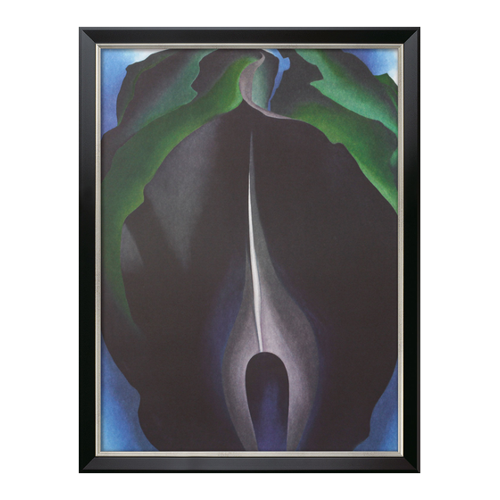 Bild von Georgia O'Keeffe: Bild 'Jack-in-the-Pulpit No. IV' (1930), gerahmt – Ein Meisterwerk der Kunst