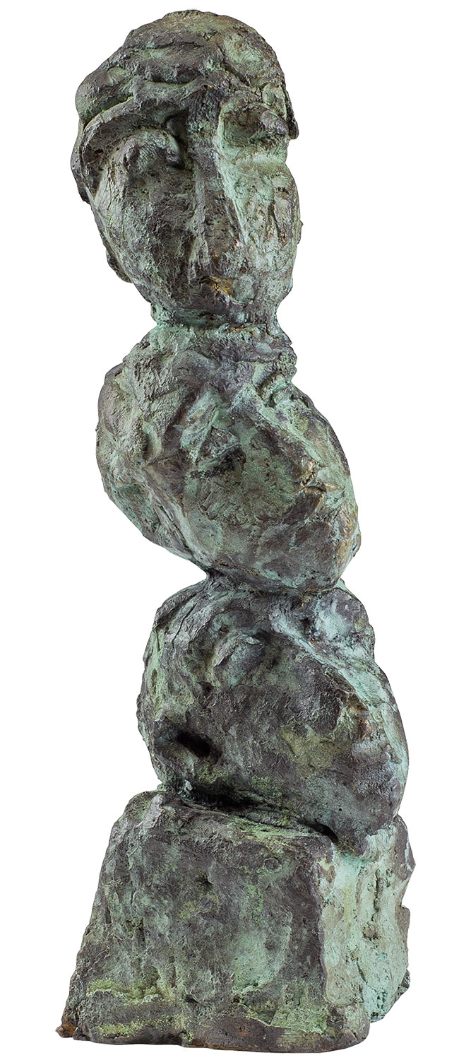 Bild von Karl Manfred Rennertz: Skulptur 'Kopfsäule', Bronze