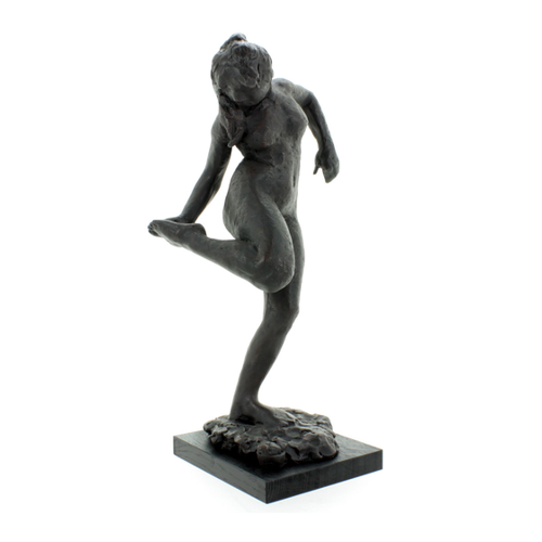 Bild von Edgar Degas: Skulptur 'Tänzerin, den rechten Schuh anziehend'