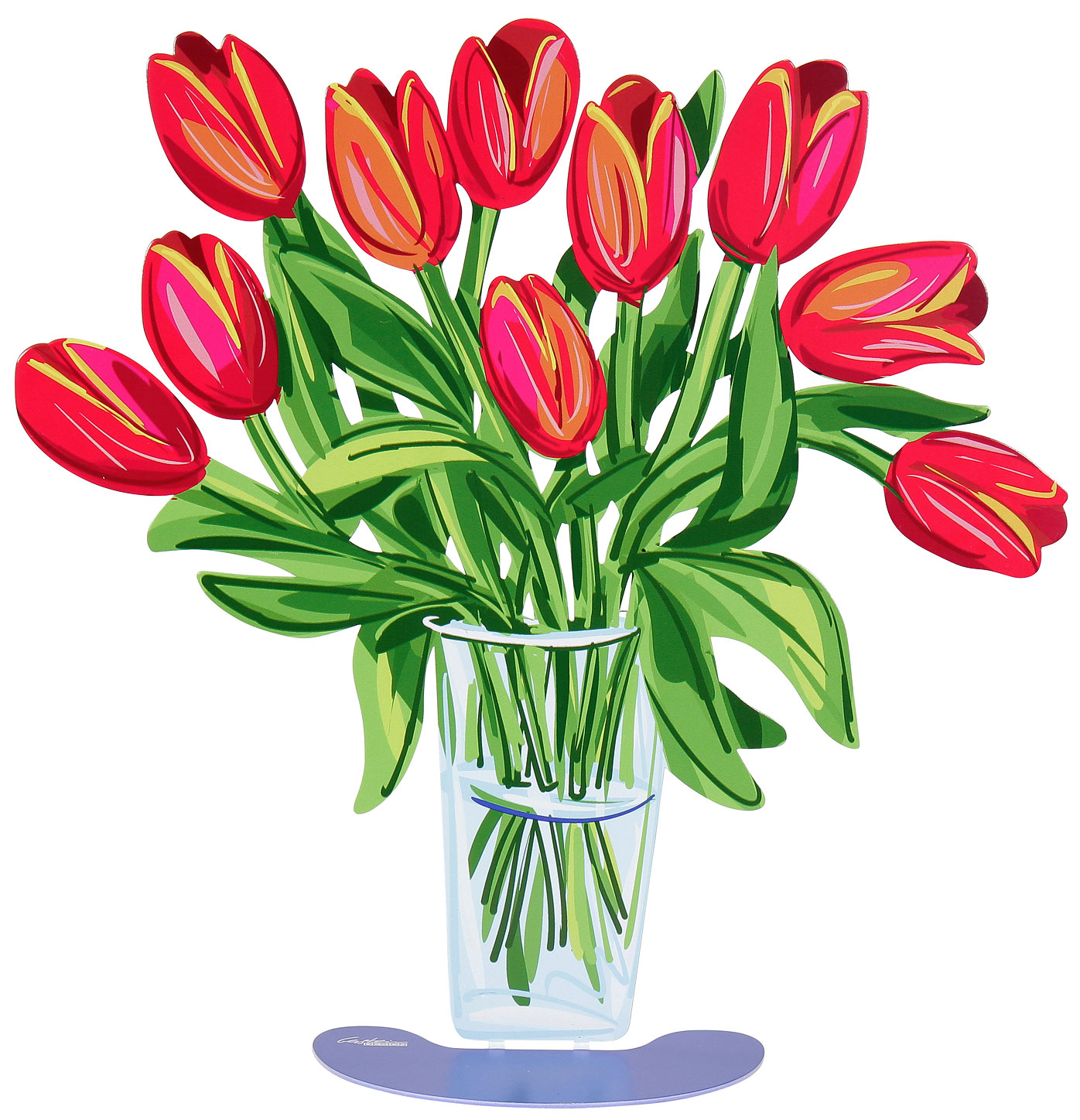 Bild von David Gerstein: Doppelseitige Standskulptur 'Tulips'