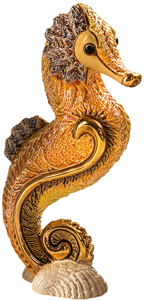 Bild von Keramikfigur 'Seepferdchen Orange'