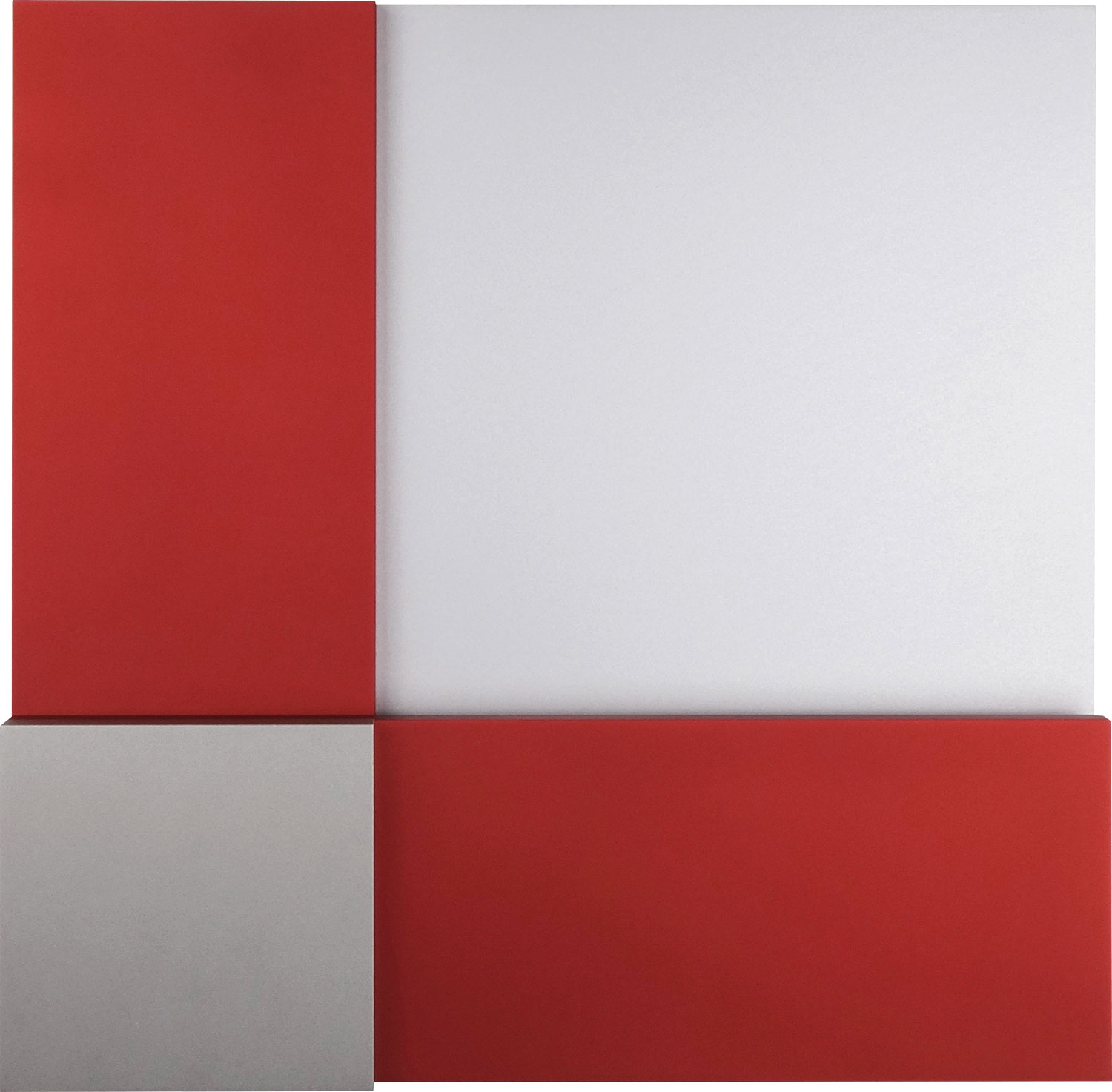Bild von Stephan Siebers: Wandskulptur 'TWO RECTANGELES FORM TWO SQUARES' (2019)
