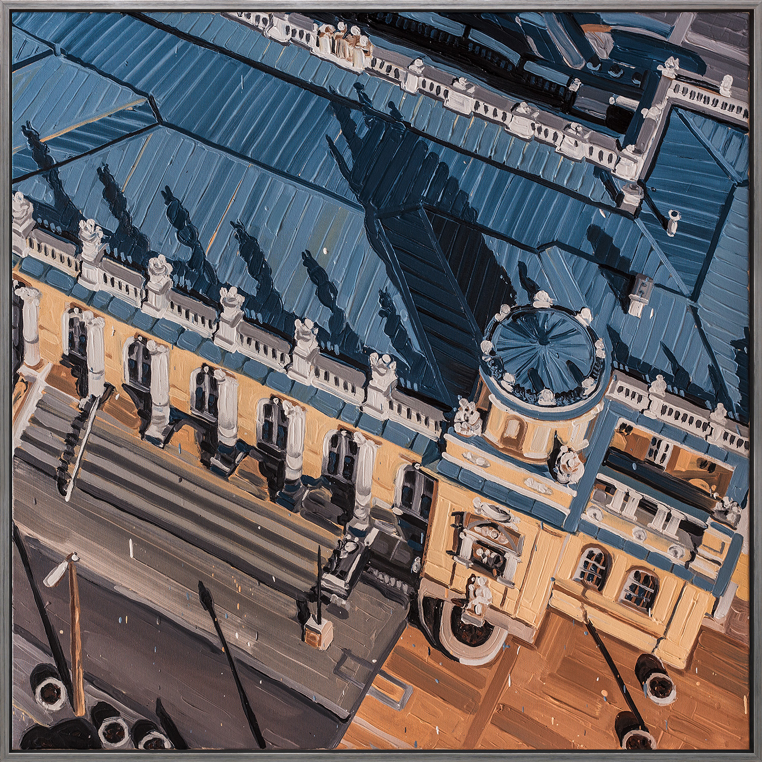 Bild von Oliver Weiller: Bild 'Paris Quai de Conti II' (2021) (Original / Unikat), gerahmt