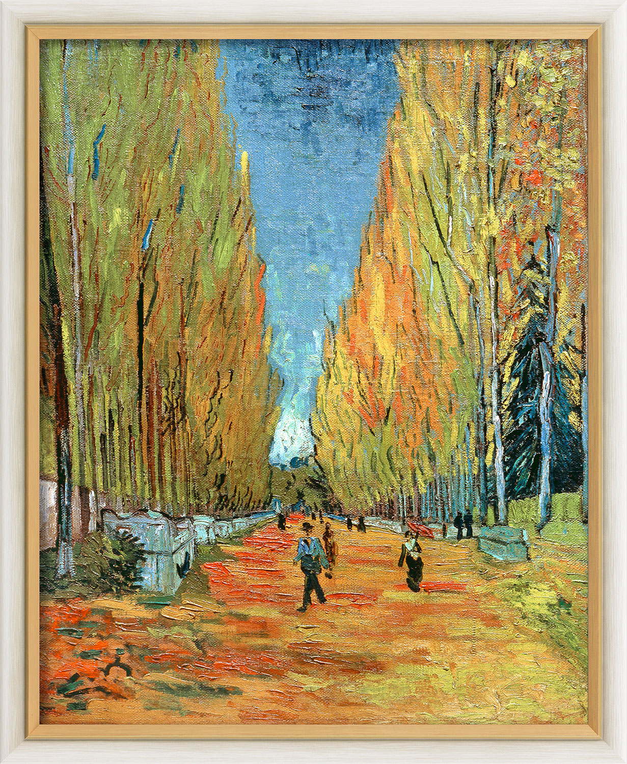 Bild von Vincent van Gogh: Bild 'L'Allée des Alyscamps' (1888), gerahmt