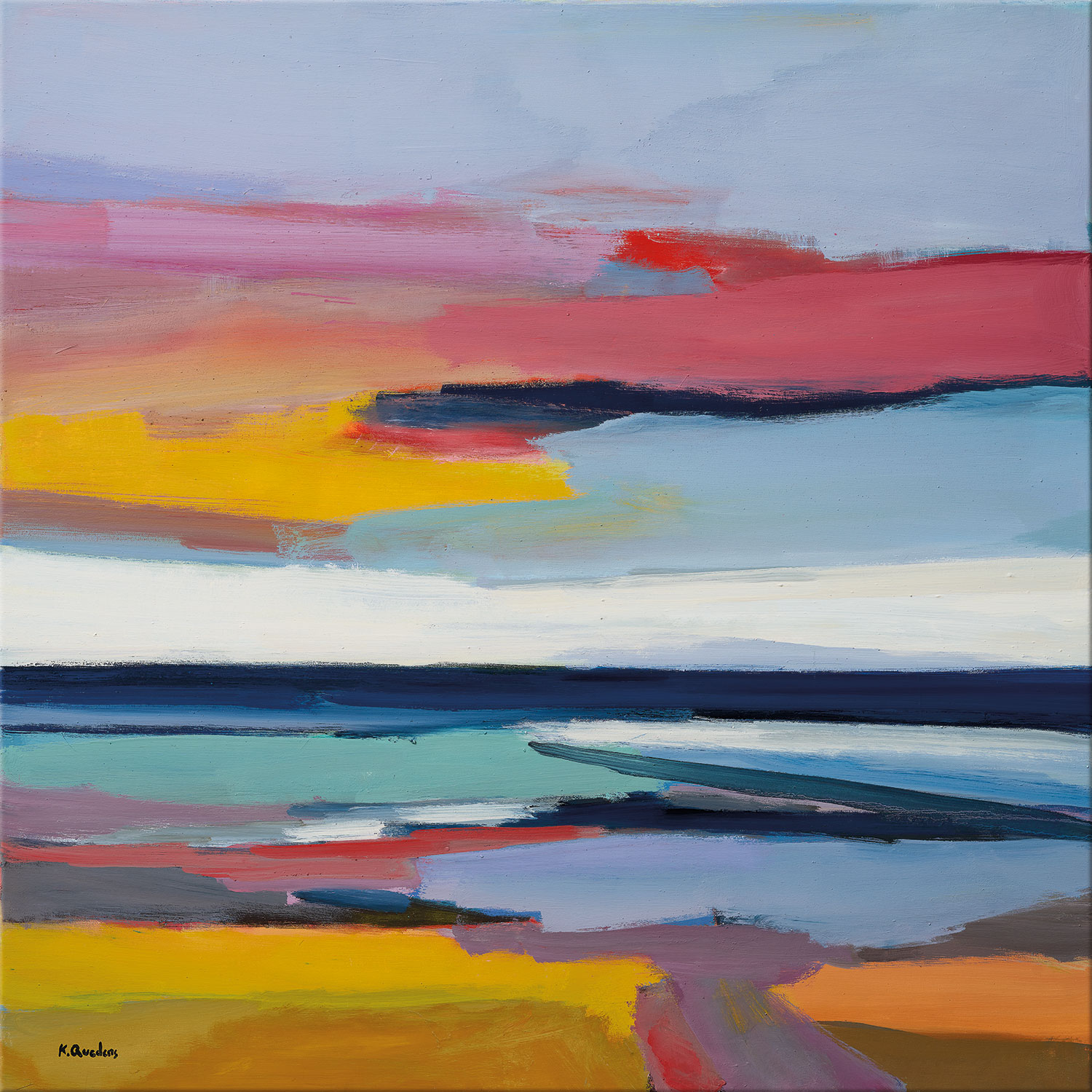 Bild von Kai Quedens: Bild 'Bruket Lunskaft (Farbige Landschaft)' (2024)
