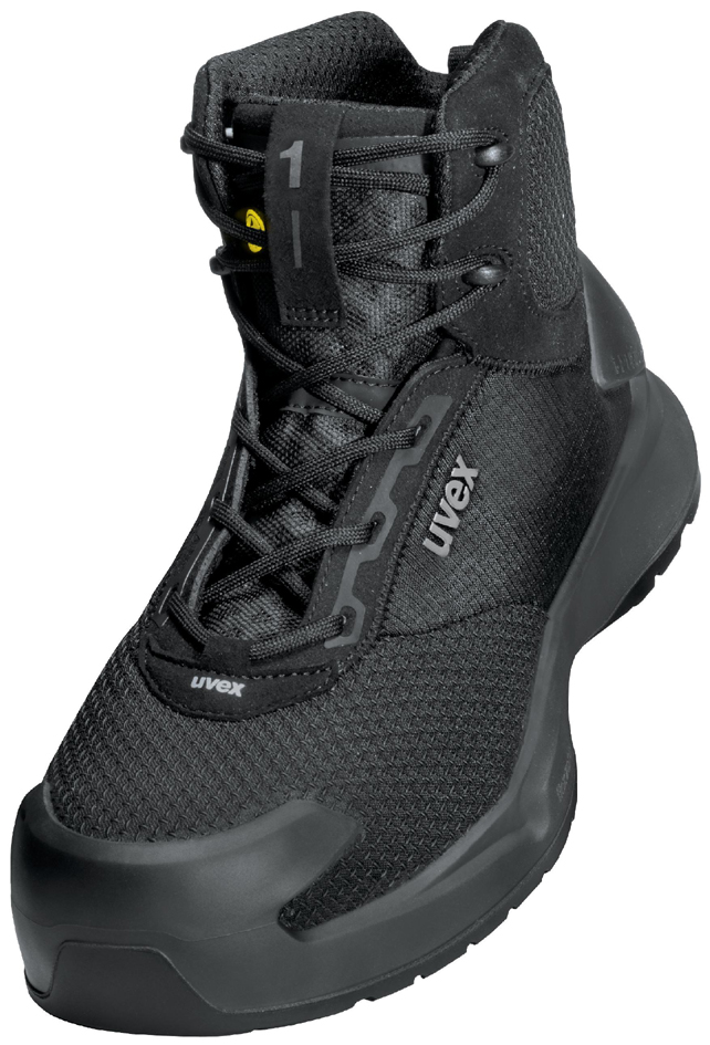 Bild von Uvex Safety, Sicherheitsschuhe, uvex 1 x-craft Stiefel S1 PL 68012 schwarz Weite 11 Grösse 39 (S1P, 39)