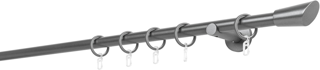 Bild von mydeco Gardinenstange 20mm Rag Wandträger 6,5 cm, Fixmaß, verschraubt