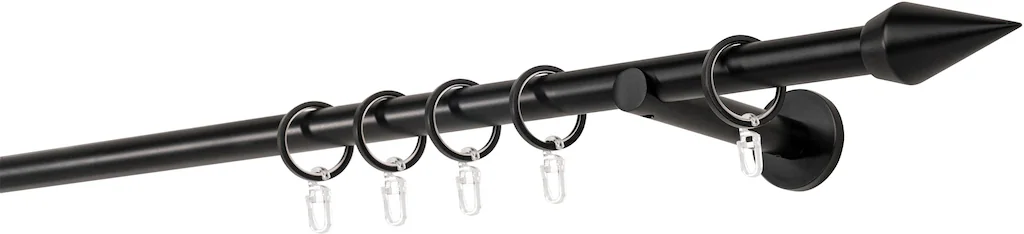 Bild von mydeco Gardinenstange 20mm Point Wandträger 12 cm, 1-läufig, Fixmaß, verschraubt